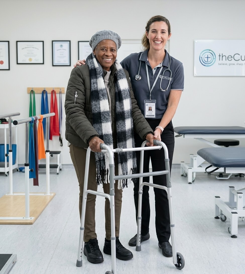Care professional providing personal assistance